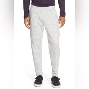 Vince Men's Heather Gray Speckled Moto Drawstring Zip Sweat Pants XL